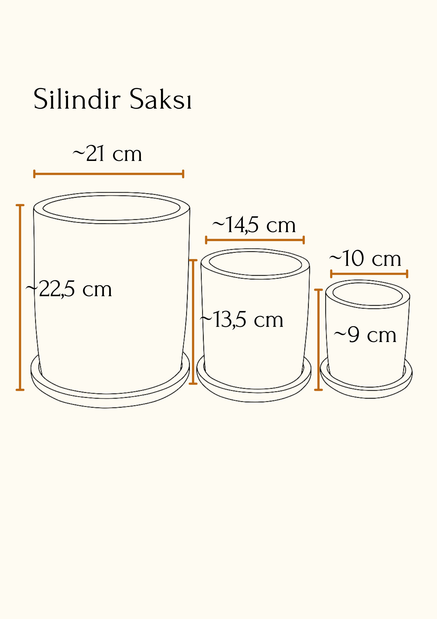 Terracotta Silindir Saksı+Tabak • Bordo Beyaz