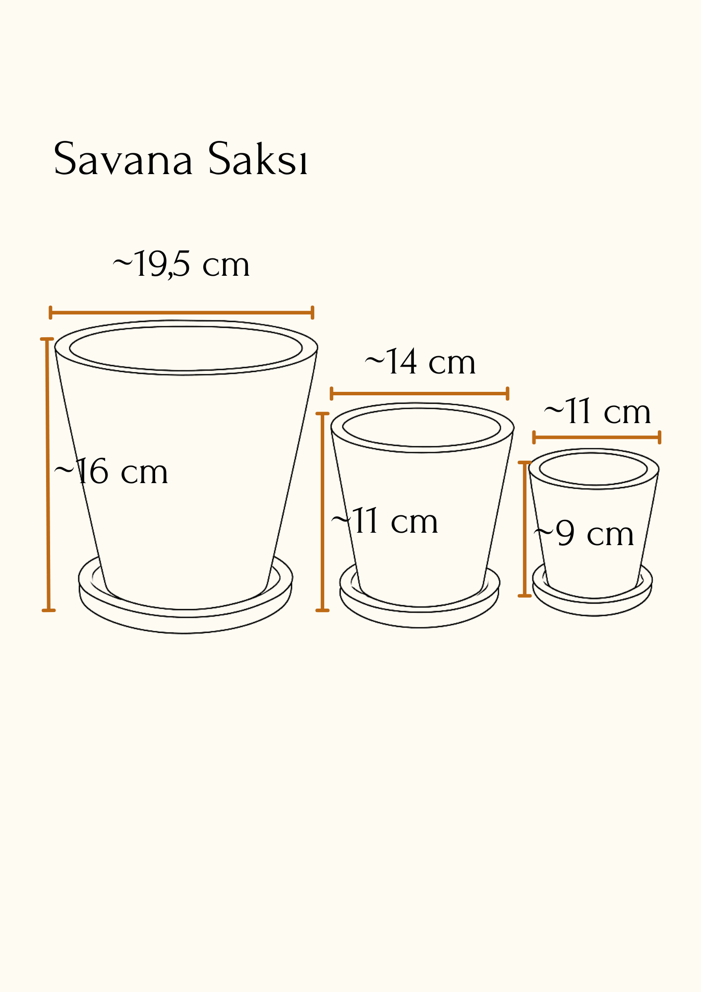 Terracotta Savana Saksı+Tabak • Siyah Beyaz Benekli