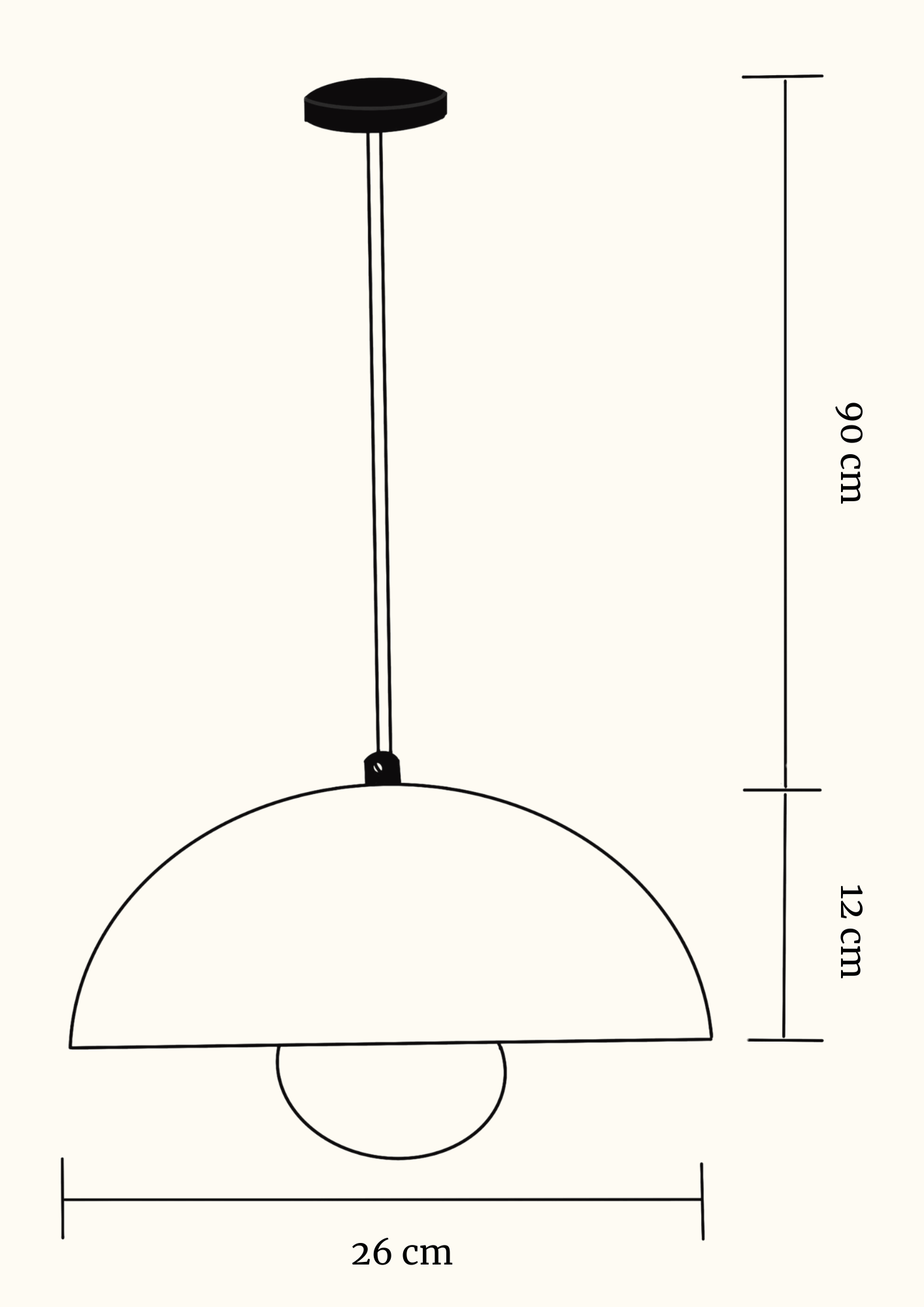 Temnos - Terracotta Vişne Avize