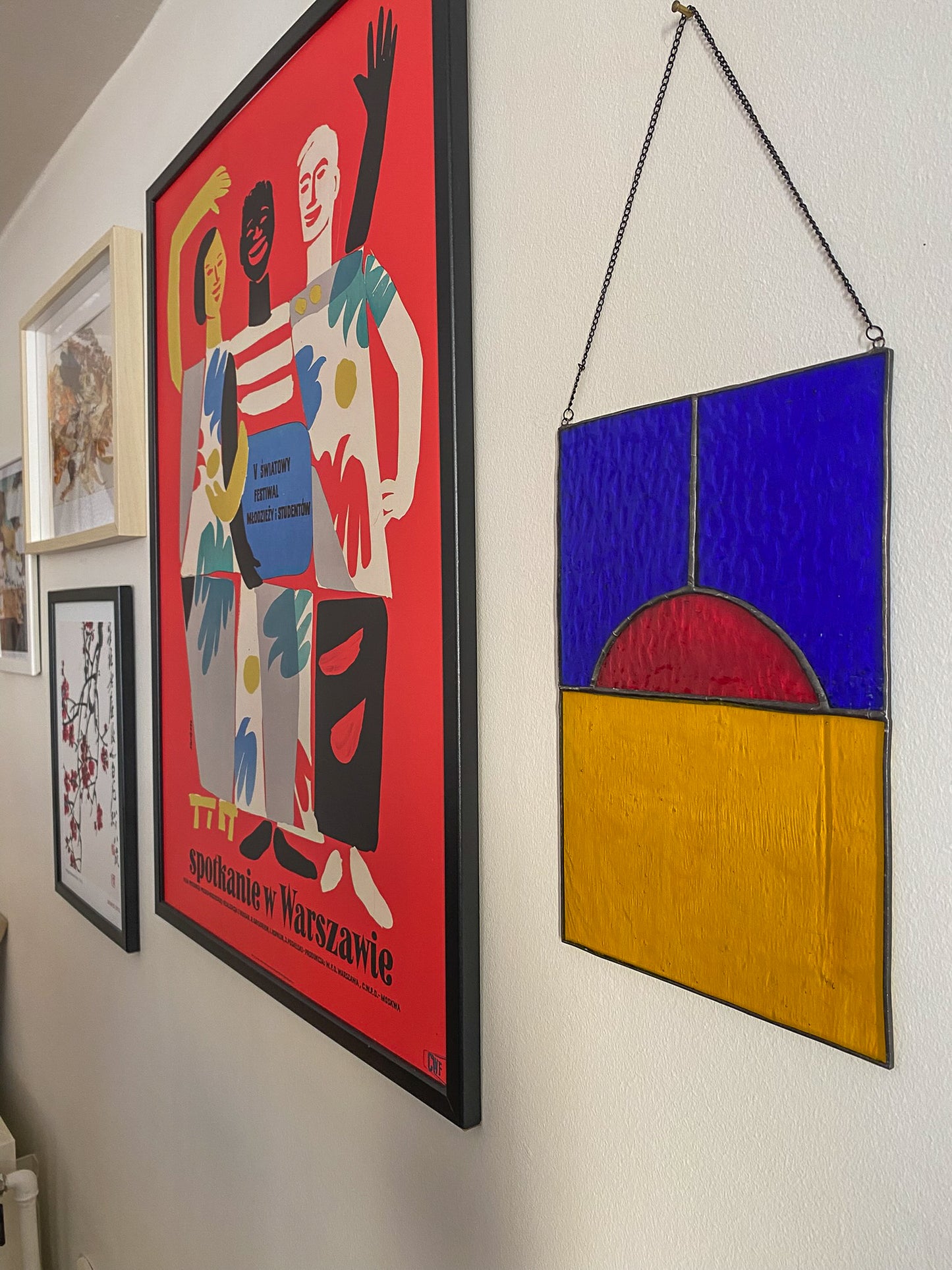 Retro Günbatımı – Vitray Duvar Paneli