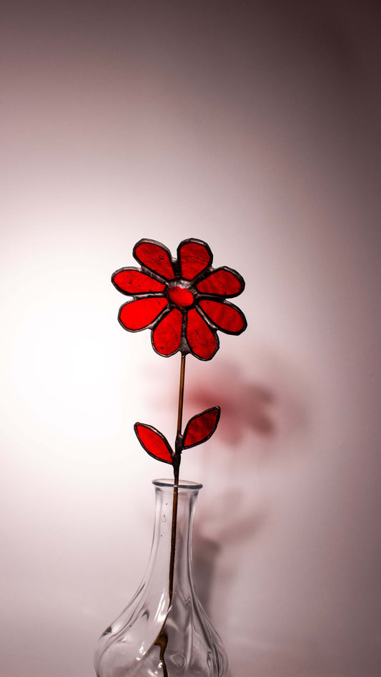 Scarlet Sun –Vitray Çiçek