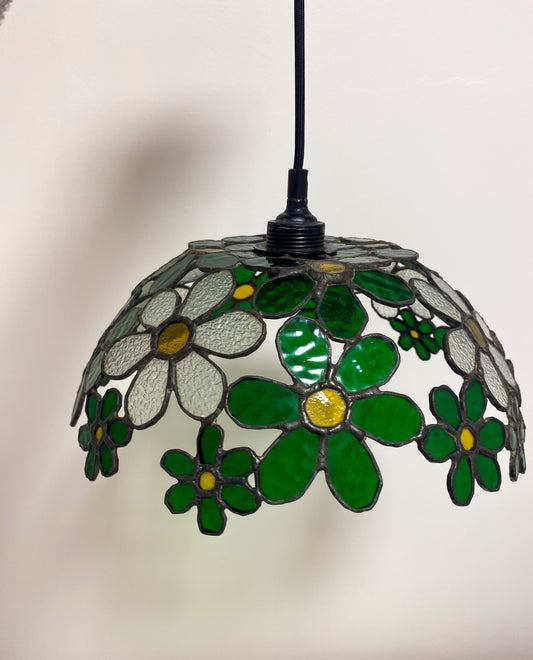 Papatya Gibi | El Yapımı Vitray Çiçekli Avize