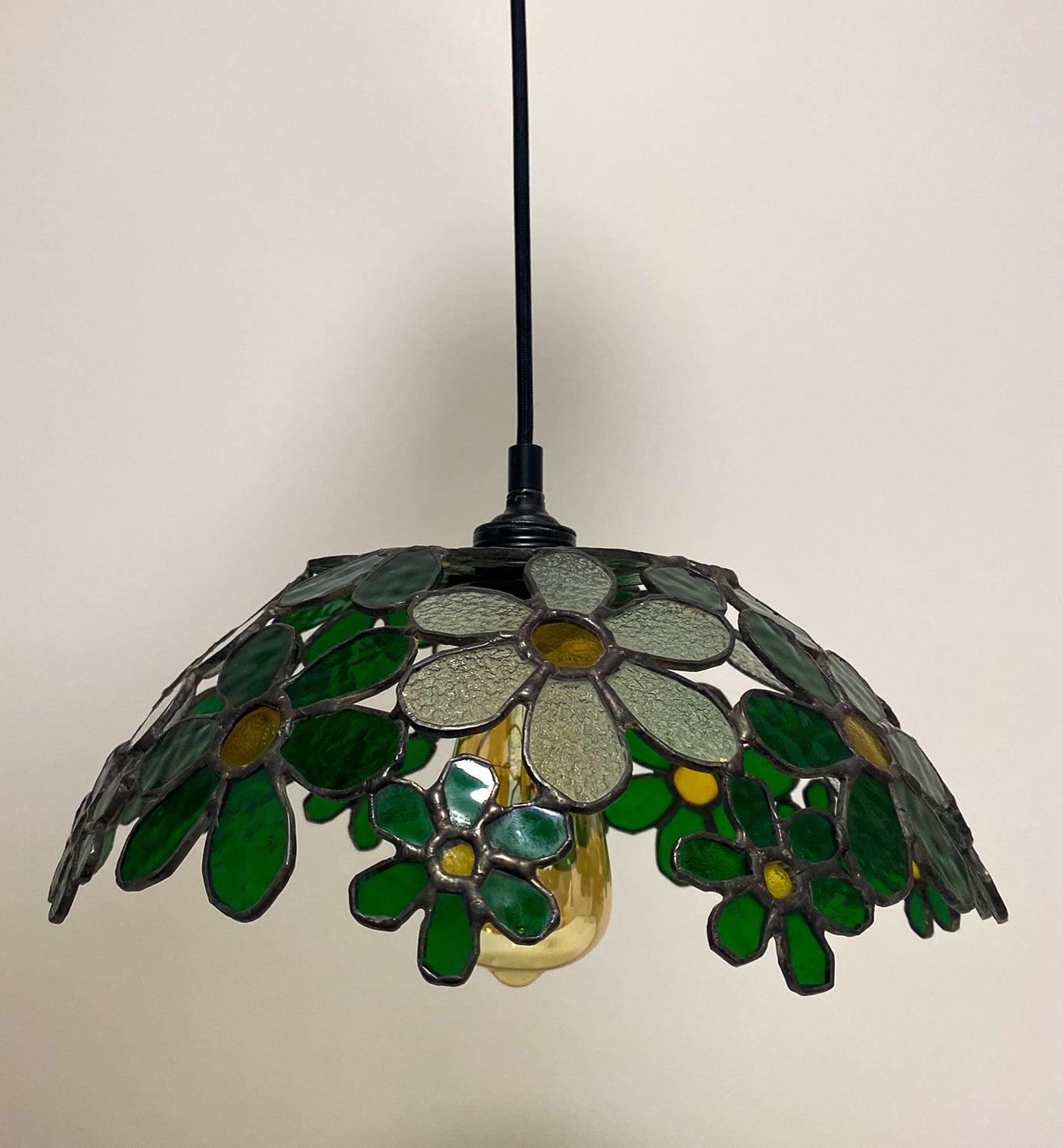 Papatya Gibi | El Yapımı Vitray Çiçekli Avize