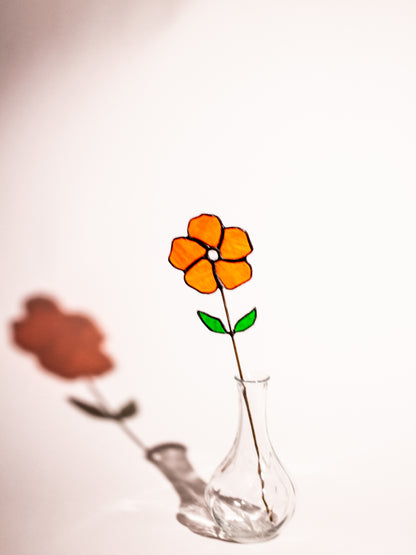 Tangerine - Vitray Çiçek