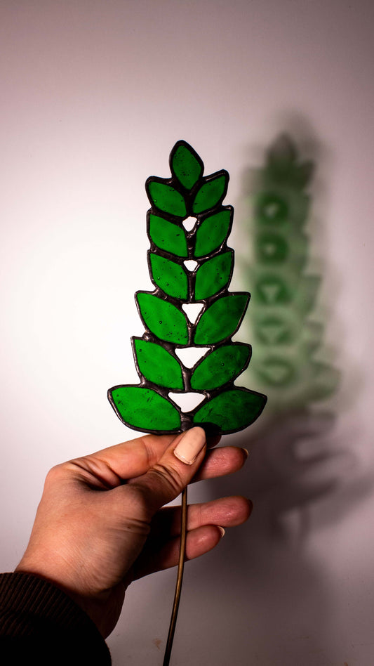 Verdant Curve - Vitray Yaprak