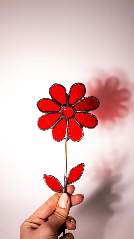 Scarlet Sun –Vitray Çiçek