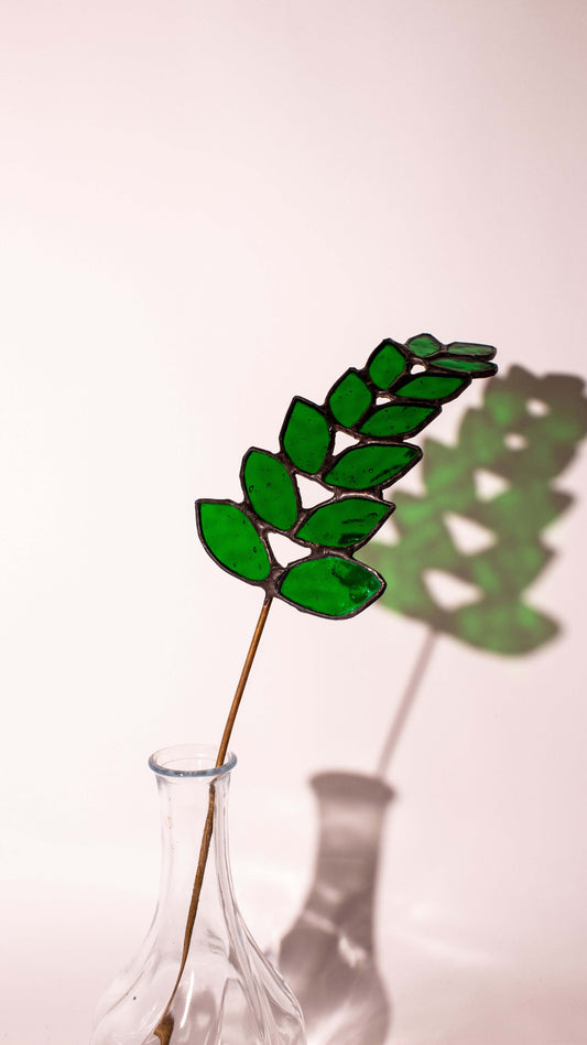 Verdant Curve - Vitray Yaprak