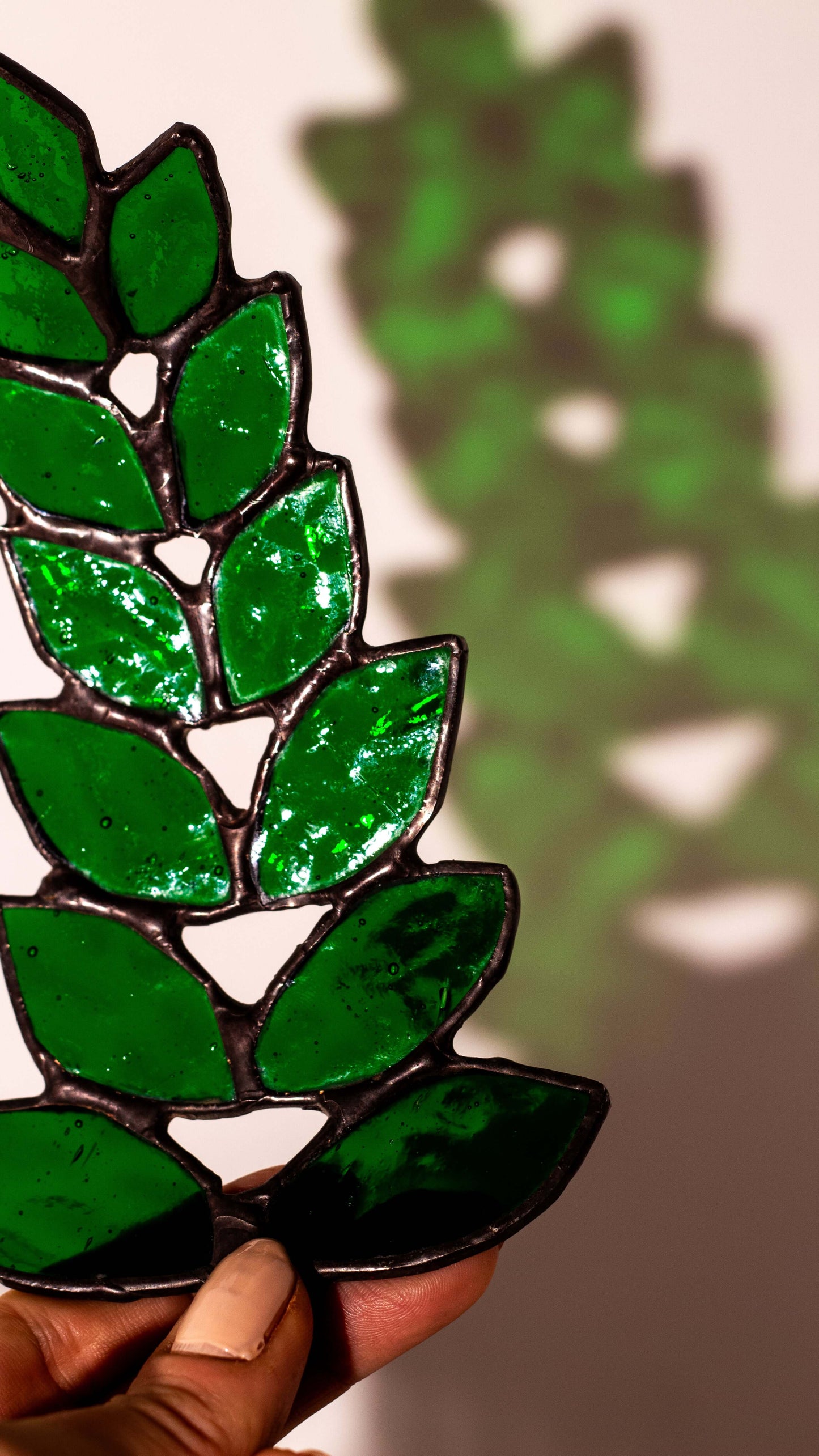 Verdant Curve - Vitray Yaprak