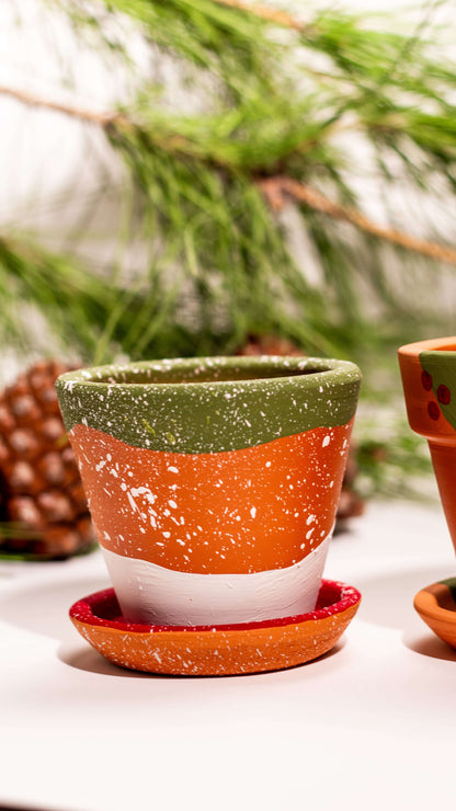 Yeni Yıl Saksı İkilisi – Terracotta Saksı Seti