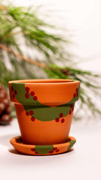 Yeni Yıl Saksı İkilisi – Terracotta Saksı Seti