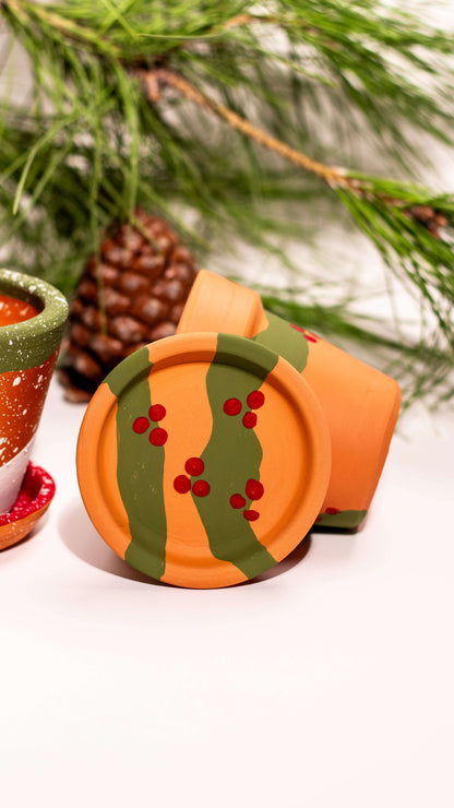 Yeni Yıl Saksı İkilisi – Terracotta Saksı Seti